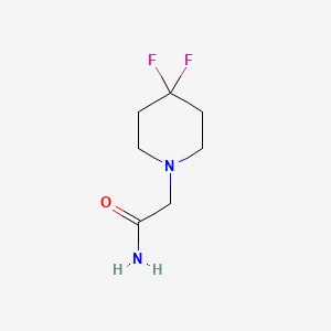 molecular formula C7H12F2N2O B2578634 2-(4,4-二氟哌啶-1-基)乙酰胺 CAS No. 1187326-03-9