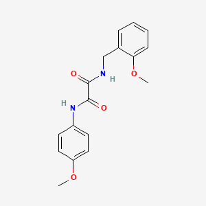 molecular formula C17H18N2O4 B2578641 N-(2-甲氧基苄基)-N'-(4-甲氧基苯基)乙二酰胺 CAS No. 429621-87-4