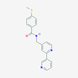 molecular formula C19H17N3OS B2578685 N-([2,3'-bipyridin]-4-ylmethyl)-4-(methylthio)benzamide CAS No. 1903589-45-6