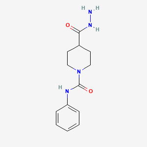 4-(hydrazinecarbonyl)-N-phenylpiperidine-1-carboxamide
