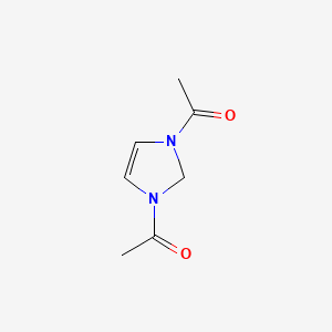 molecular formula C7H10N2O2 B2578687 1-(3-乙酰基-2H-咪唑-1-基)乙酮 CAS No. 10284-52-3