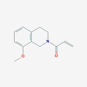 molecular formula C13H15NO2 B2578694 1-(8-Methoxy-3,4-dihydro-1H-isoquinolin-2-yl)prop-2-en-1-one CAS No. 2196016-32-5