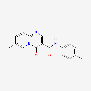molecular formula C17H15N3O2 B2578711 7-methyl-4-oxo-N-(p-tolyl)-4H-pyrido[1,2-a]pyrimidine-3-carboxamide CAS No. 877649-51-9