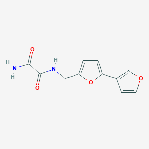 molecular formula C11H10N2O4 B2578714 N'-({[2,3'-bifuran]-5-yl}methyl)ethanediamide CAS No. 2097864-20-3
