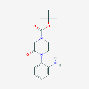 Tert-butyl 4-(2-aminophenyl)-3-oxopiperazine-1-carboxylate