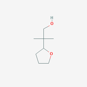 molecular formula C8H16O2 B2578741 2-Methyl-2-(oxolan-2-yl)propan-1-ol CAS No. 1780622-89-0