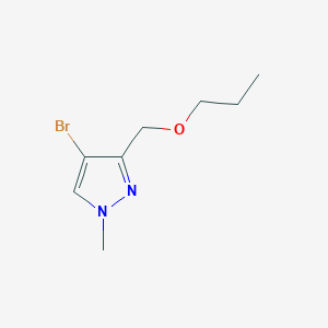 molecular formula C8H13BrN2O B2578756 4-bromo-1-methyl-3-(propoxymethyl)-1H-pyrazole CAS No. 1856084-64-4
