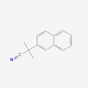 molecular formula C14H13N B2578774 2-Methyl-2-(naphthalen-2-yl)propanenitrile CAS No. 69849-14-5