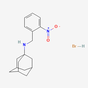 molecular formula C17H23BrN2O2 B2578780 N-(2-Nitrobenzyl)-1-adamantanamine hydrobromide CAS No. 1609395-86-9; 332108-14-2