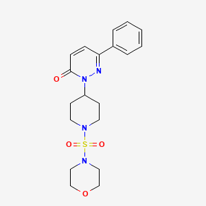 2-(1-Morpholin-4-ylsulfonylpiperidin-4-yl)-6-phenylpyridazin-3-one