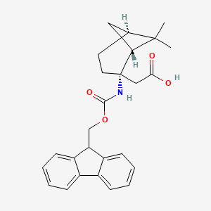 molecular formula C26H29NO4 B2578782 N-芴甲酰氧基-[(1R,2S,5S)-2-氨基-6,6-二甲基双环[3.1.1]庚-2-基]乙酸 CAS No. 1335031-68-9