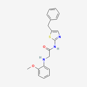 molecular formula C19H19N3O2S B2578790 N-(5-benzylthiazol-2-yl)-2-((2-methoxyphenyl)amino)acetamide CAS No. 854005-76-8