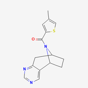 molecular formula C15H15N3OS B2578798 （4-甲基噻吩-2-基）((5R,8S)-6,7,8,9-四氢-5H-5,8-环咪唑环庚[d]嘧啶-10-基)甲烷酮 CAS No. 1903217-54-8