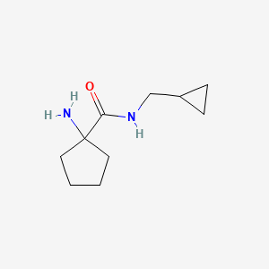 molecular formula C10H18N2O B2578816 1-amino-N-(cyclopropylmethyl)cyclopentane-1-carboxamide CAS No. 1183226-12-1