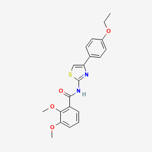 molecular formula C20H20N2O4S B2578838 N-[4-(4-ethoxyphenyl)-1,3-thiazol-2-yl]-2,3-dimethoxybenzamide CAS No. 922604-20-4