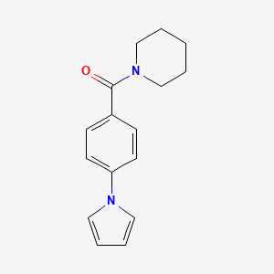 molecular formula C16H18N2O B2578845 piperidino[4-(1H-pyrrol-1-yl)phenyl]methanone CAS No. 439097-44-6