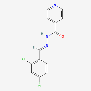 B2578850 2,4-Dichlorobenzaldehyde isonicotinoyl hydrazone CAS No. 144293-91-4