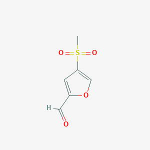 molecular formula C6H6O4S B2578855 4-Methanesulfonylfuran-2-carbaldehyde CAS No. 1369167-15-6