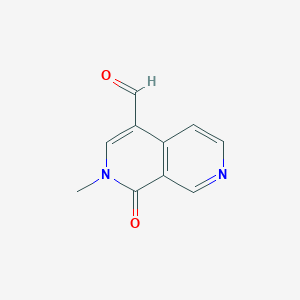 2-Methyl-1-oxo-1,2-dihydro-2,7-naphthyridine-4-carbaldehyde