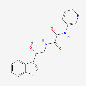 N1-(2-(benzo[b]thiophen-3-yl)-2-hydroxyethyl)-N2-(pyridin-3-yl)oxalamide