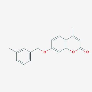 molecular formula C18H16O3 B2578878 4-甲基-7-((3-甲基苄基)氧基)-2H-色烯-2-酮 CAS No. 314262-50-5