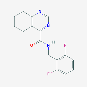 N-[(2,6-Difluorophenyl)methyl]-5,6,7,8-tetrahydroquinazoline-4-carboxamide