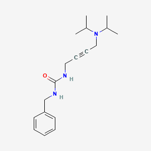 molecular formula C18H27N3O B2578886 1-Benzyl-3-(4-(diisopropylamino)but-2-yn-1-yl)urea CAS No. 1396677-31-8