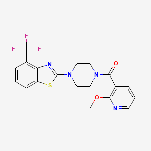 (2-Methoxypyridin-3-yl)(4-(4-(trifluoromethyl)benzo[d]thiazol-2-yl)piperazin-1-yl)methanone