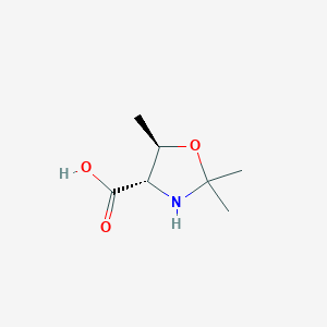 molecular formula C7H13NO3 B2578895 (4S,5R)-2,2,5-Trimethyl-1,3-oxazolidine-4-carboxylic acid CAS No. 2287247-40-7