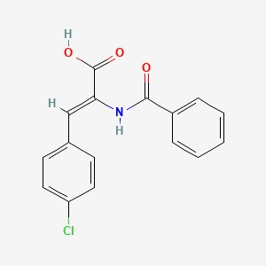 molecular formula C16H12ClNO3 B2578912 (Z)-2-Benzamido-3-(4-chlorophenyl)acrylic acid CAS No. 40942-31-2