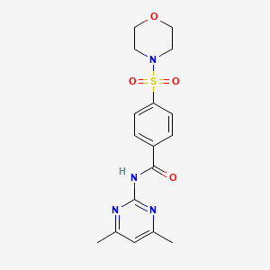 N-(4,6-dimethylpyrimidin-2-yl)-4-(morpholin-4-ylsulfonyl)benzamide