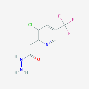 molecular formula C8H7ClF3N3O B2578946 2-(3-氯-5-(三氟甲基)吡啶-2-基)乙酰肼 CAS No. 551931-02-3
