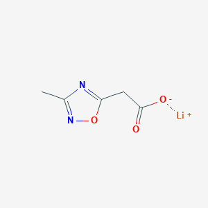 molecular formula C5H5LiN2O3 B2578951 Lithium;2-(3-methyl-1,2,4-oxadiazol-5-yl)acetate CAS No. 2416233-56-0