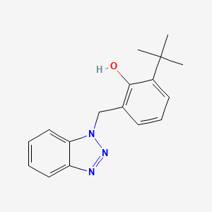 molecular formula C17H19N3O B2578956 2-(1H-1,2,3-Benzotriazol-1-ylmethyl)-6-tert-butylphenol CAS No. 132980-35-9
