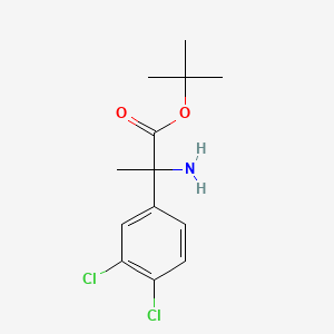molecular formula C13H17Cl2NO2 B2578966 Tert-butyl 2-amino-2-(3,4-dichlorophenyl)propanoate CAS No. 2248395-35-7