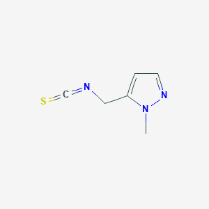 molecular formula C6H7N3S B2578968 5-(isothiocyanatomethyl)-1-methyl-1H-pyrazole CAS No. 1343371-57-2