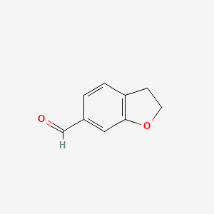 molecular formula C9H8O2 B2578970 2,3-Dihydrobenzofuran-6-carbaldehyde CAS No. 55745-96-5