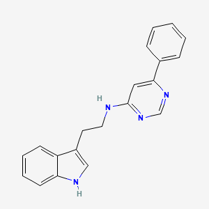 molecular formula C20H18N4 B2578972 N-[2-(1H-吲哚-3-基)乙基]-6-苯基嘧啶-4-胺 CAS No. 1203271-13-9