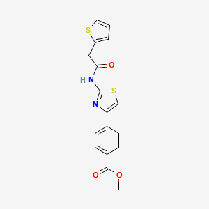 Methyl 4-(2-(2-(thiophen-2-yl)acetamido)thiazol-4-yl)benzoate