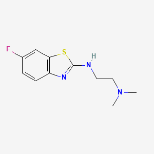 molecular formula C11H14FN3S B2578982 N1-(6-fluorobenzo[d]thiazol-2-yl)-N2,N2-dimethylethane-1,2-diamine CAS No. 1515596-72-1