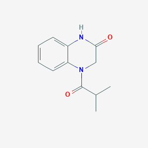 molecular formula C12H14N2O2 B2579013 4-isobutyryl-3,4-dihydroquinoxalin-2(1H)-one CAS No. 893777-78-1