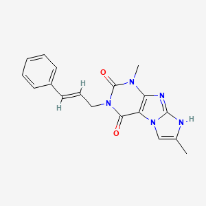 3-cinnamyl-1,7-dimethyl-1H-imidazo[2,1-f]purine-2,4(3H,8H)-dione
