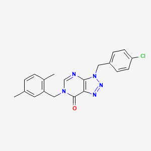 3-(4-chlorobenzyl)-6-(2,5-dimethylbenzyl)-3H-[1,2,3]triazolo[4,5-d]pyrimidin-7(6H)-one