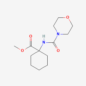 molecular formula C13H22N2O4 B2579032 Methyl 1-[(morpholin-4-ylcarbonyl)amino]cyclohexanecarboxylate CAS No. 1435804-06-0