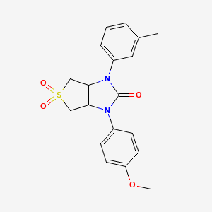 1-(4-methoxyphenyl)-3-(m-tolyl)tetrahydro-1H-thieno[3,4-d]imidazol-2(3H)-one 5,5-dioxide
