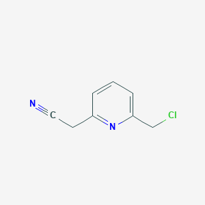 6-Chloromethyl-2-pyridylacetonitrile