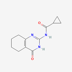 N-(4-oxo-3,4,5,6,7,8-hexahydro-2-quinazolinyl)cyclopropanecarboxamide