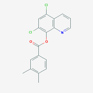 5,7-Dichloro-8-quinolyl 3,4-dimethylbenzoate