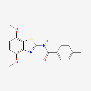 N-(4,7-dimethoxy-1,3-benzothiazol-2-yl)-4-methylbenzamide