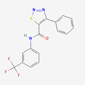 4-phenyl-N-[3-(trifluoromethyl)phenyl]-1,2,3-thiadiazole-5-carboxamide